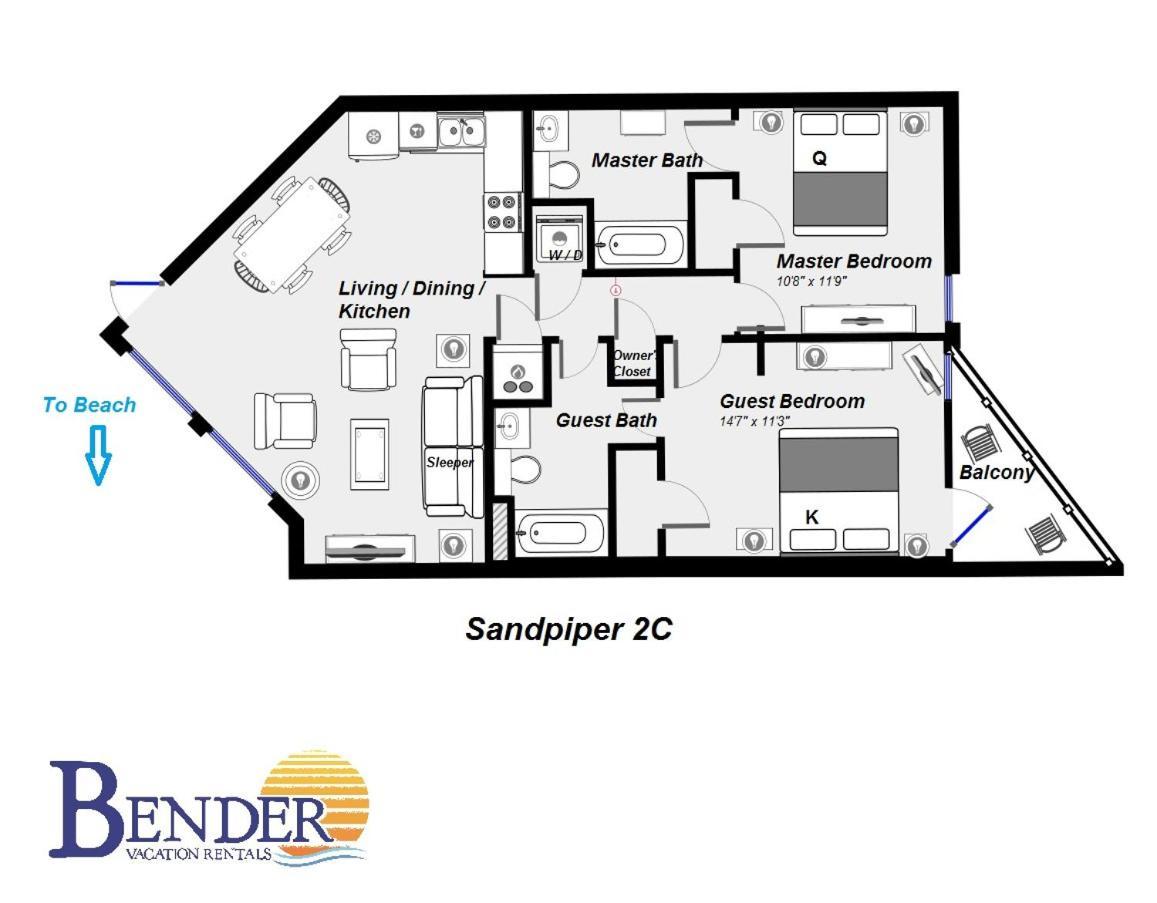 Sandpiper 2C Ξενοδοχείο Gulf Shores Εξωτερικό φωτογραφία